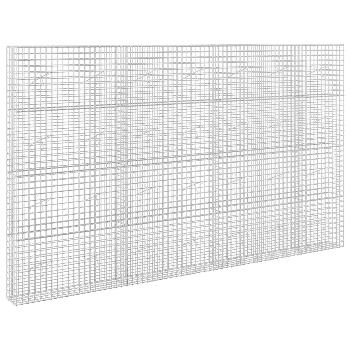 vidaXL Gabion with 5 mm Wire and 5x5 cm Mesh 350x20x200 cm 2