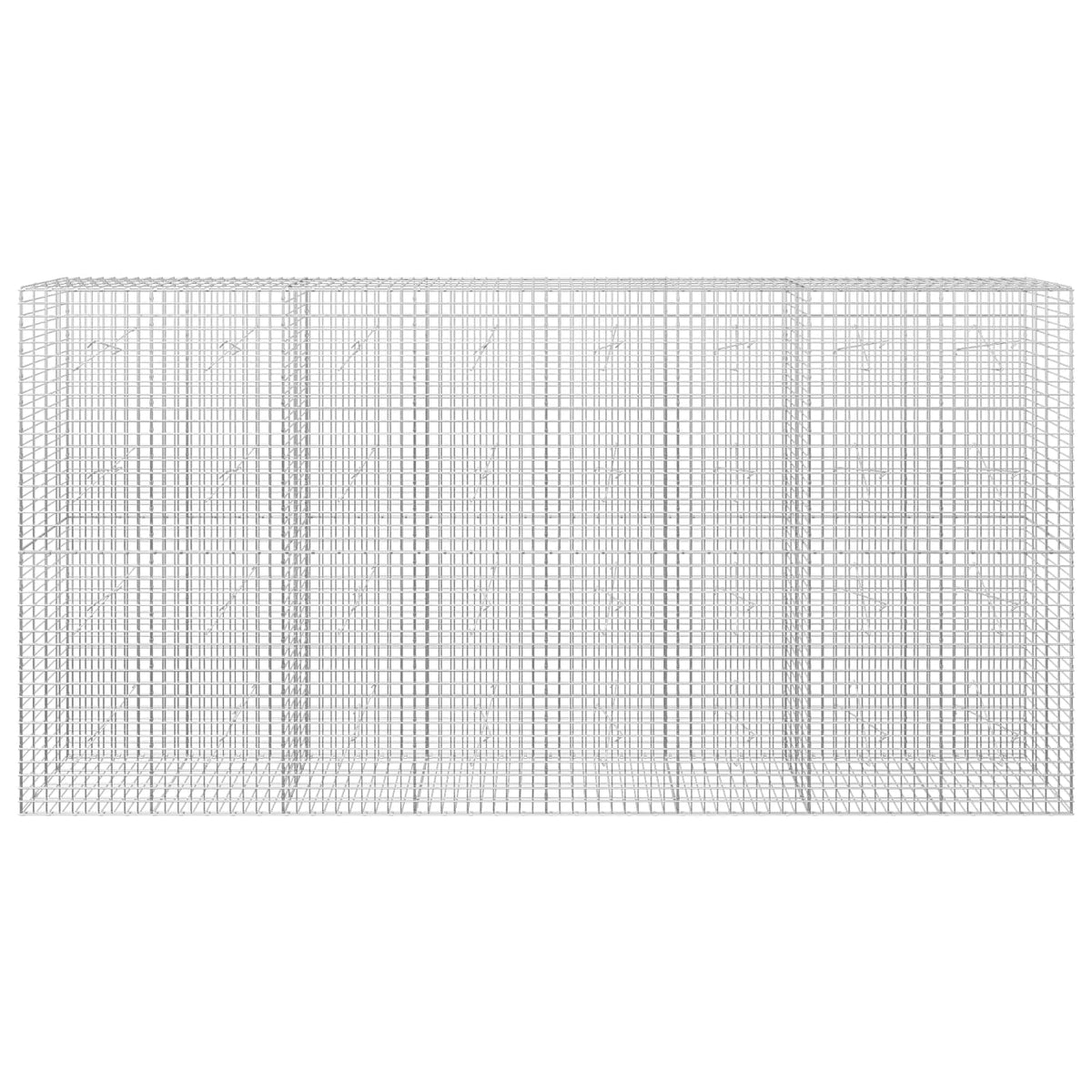 vidaXL Gabion with 5 mm Wire and 5x5 cm Mesh 400x20x200 cm 3