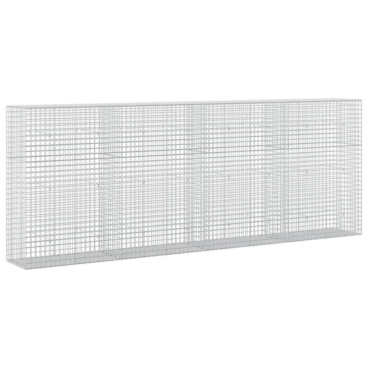 vidaXL Gabion with 5 mm Wire and 5x5 cm Mesh 400x50x150 cm 2
