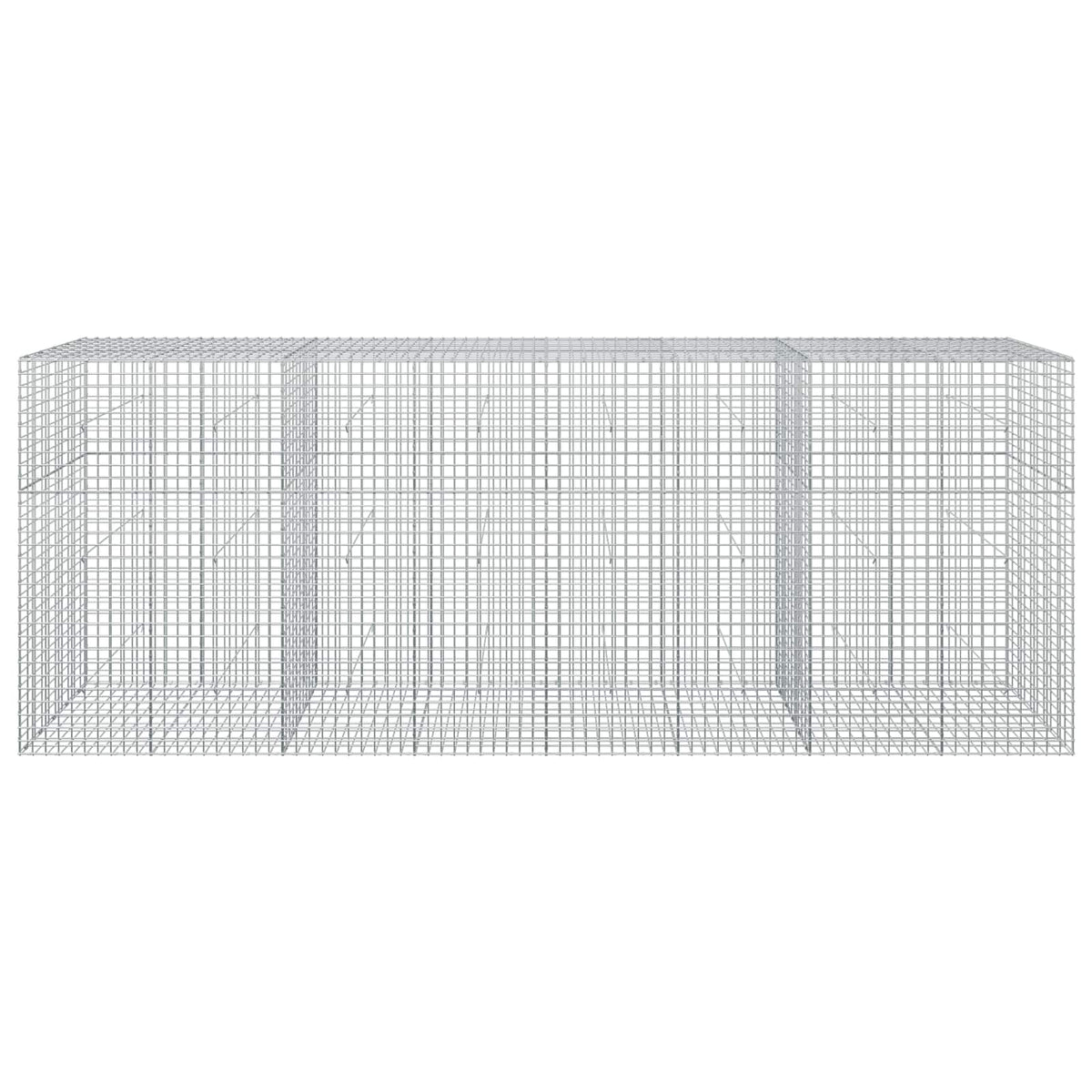 vidaXL Gabion with 5 mm Wire and 5x5 cm Mesh 400x50x150 cm 3