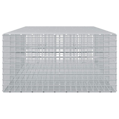 vidaXL Gabion with 5 mm Wire and 5x5 cm Mesh 450x100x50 cm 4