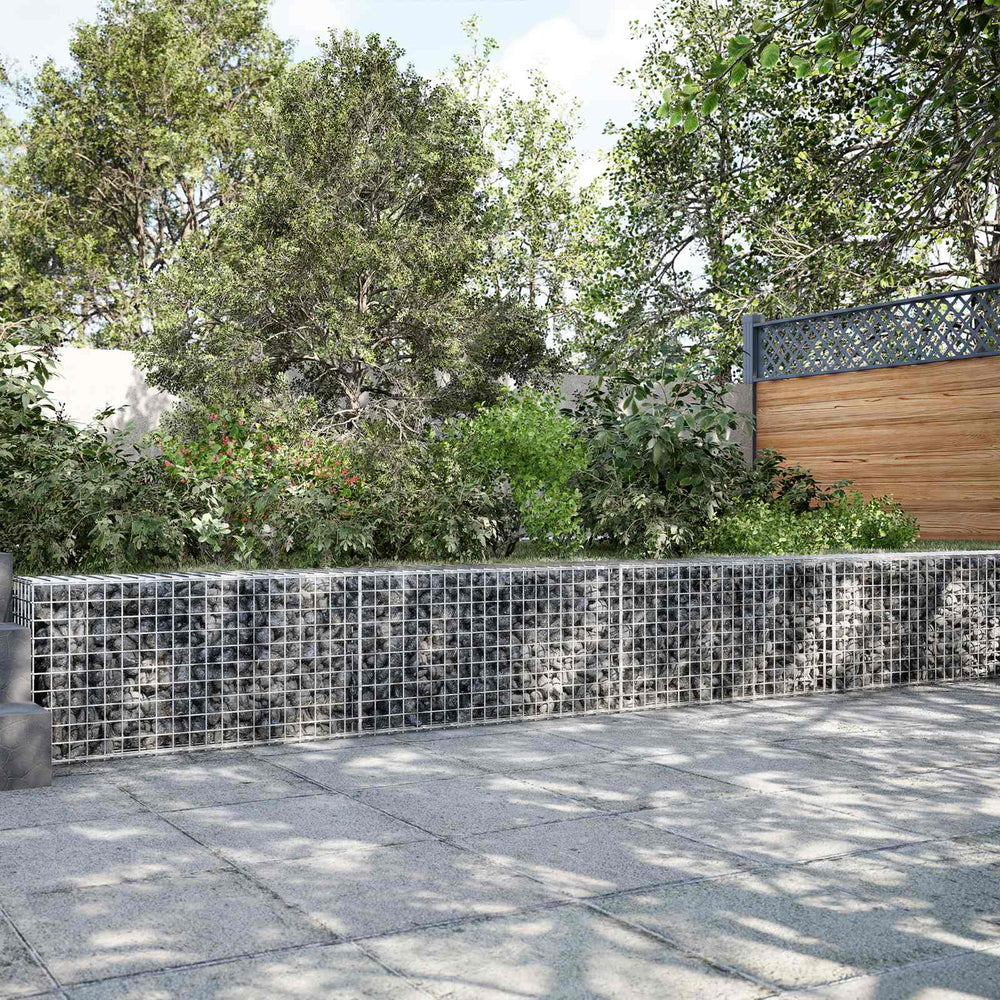 vidaXL Gabion with 5 mm Wire and 5x5 cm Mesh 750x100x50 cm
