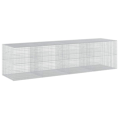 vidaXL Gabion with 5 mm Wire and 5x5 cm Mesh 400x100x100 cm 2