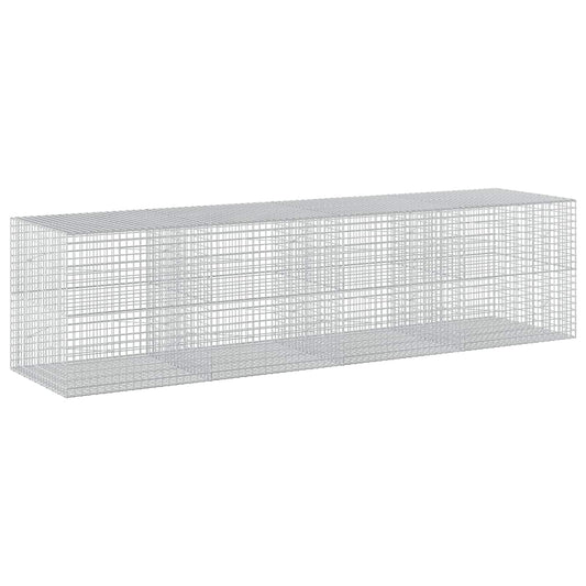 vidaXL Gabion with 5 mm Wire and 5x5 cm Mesh 400x100x100 cm 2