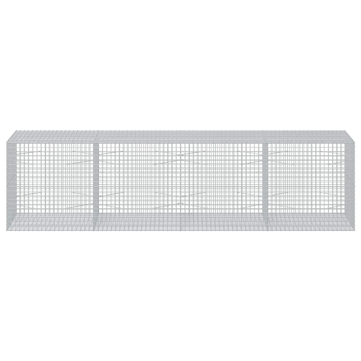 vidaXL Gabion with 5 mm Wire and 5x5 cm Mesh 400x100x100 cm 3