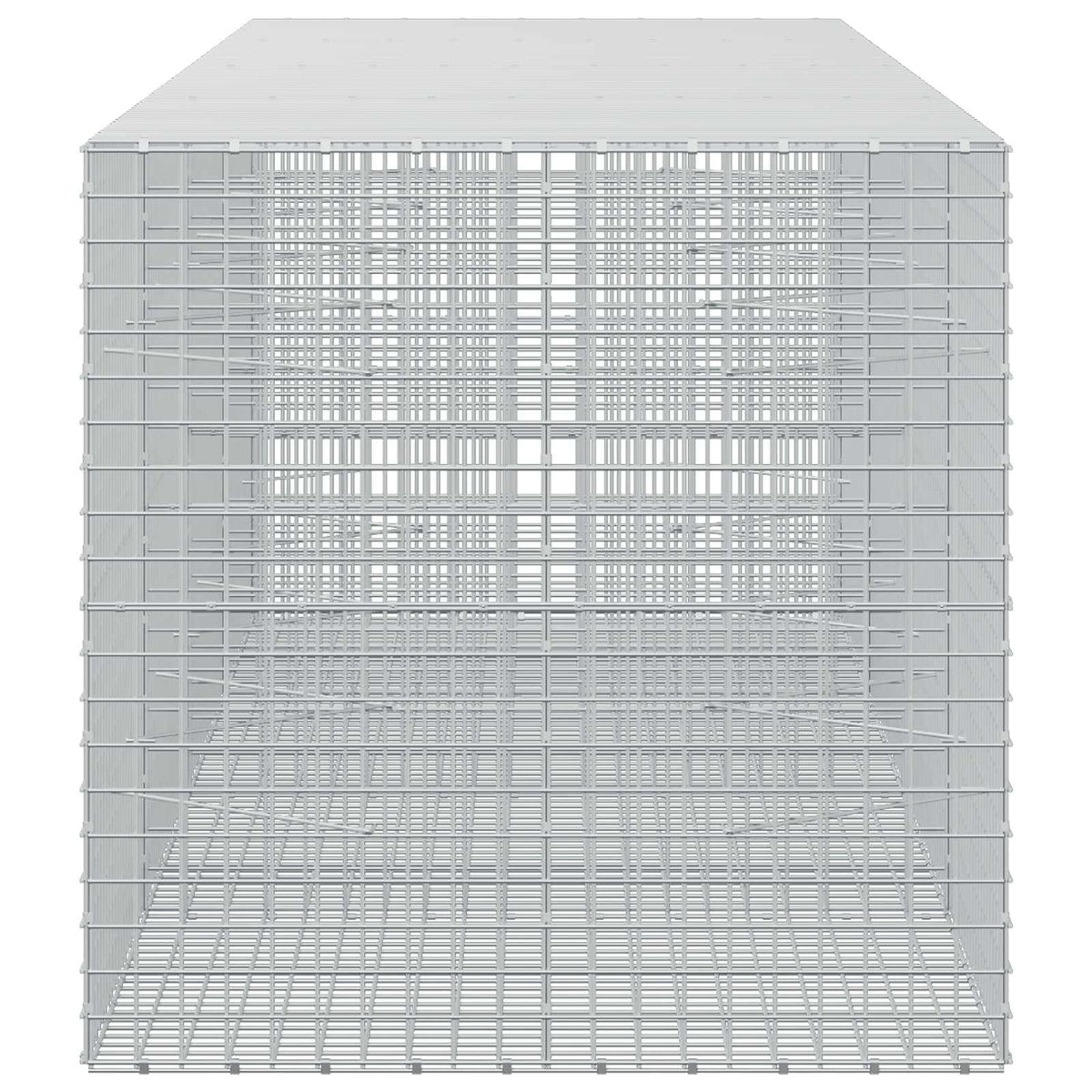 vidaXL Gabion with 5 mm Wire and 5x5 cm Mesh 400x100x100 cm 4