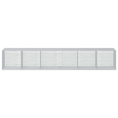 vidaXL Gabion with 5 mm Wire and 5x5 cm Mesh 600x100x100 cm 3