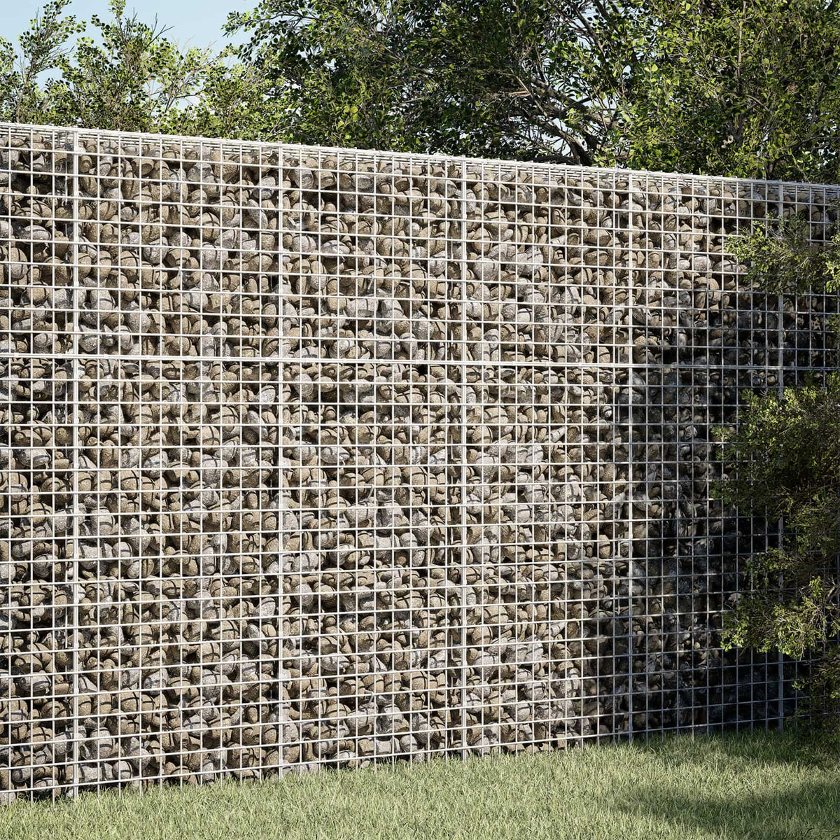 vidaXL Gabion with 5 mm Wire and 5x5 cm Mesh 50x100x150 cm