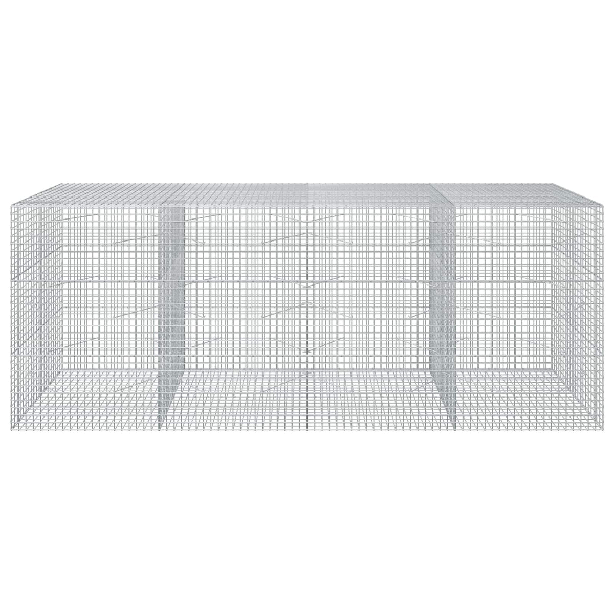vidaXL Gabion with 5 mm Wire and 5x5 cm Mesh 400x100x150 cm 3