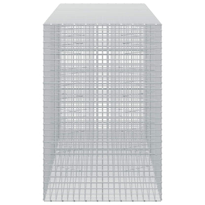 vidaXL Gabion with 5 mm Wire and 5x5 cm Mesh 450x100x150 cm 4