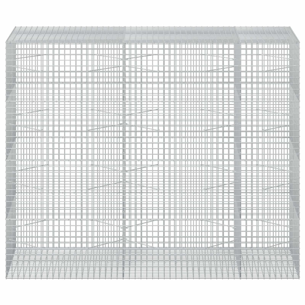 Gabion with 5 mm Wire and 5x5 cm Mesh 50x100x200 cm Height 200 cm Thickness 100 cm 50–1000 cm 250 cm