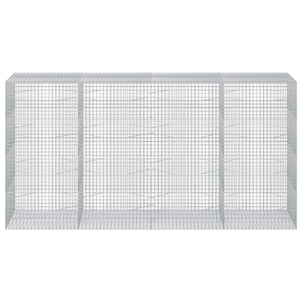 vidaXL Gabion with 5 mm Wire and 5x5 cm Mesh 400x100x200 cm 3