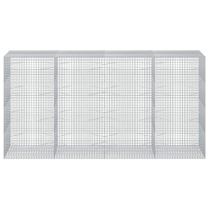 Gabion with 5 mm Wire and 5x5 cm Mesh 50x100x200 cm Height 200 cm Thickness 100 cm 50–1000 cm 400 cm