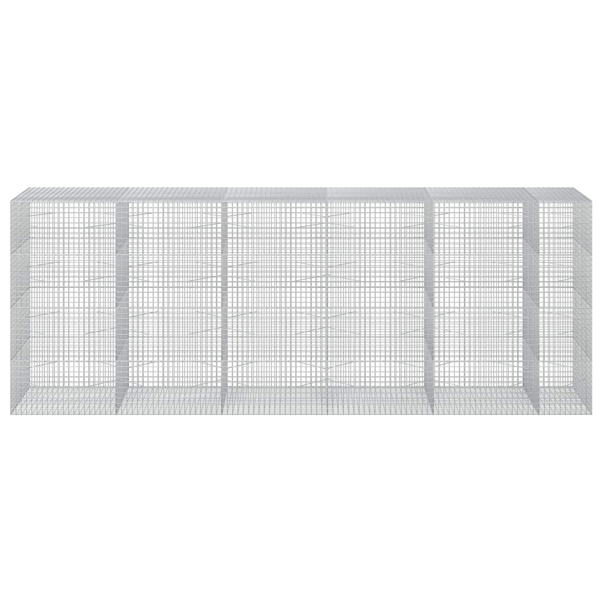 vidaXL Gabion with 5 mm Wire and 5x5 cm Mesh 550x100x200 cm 3