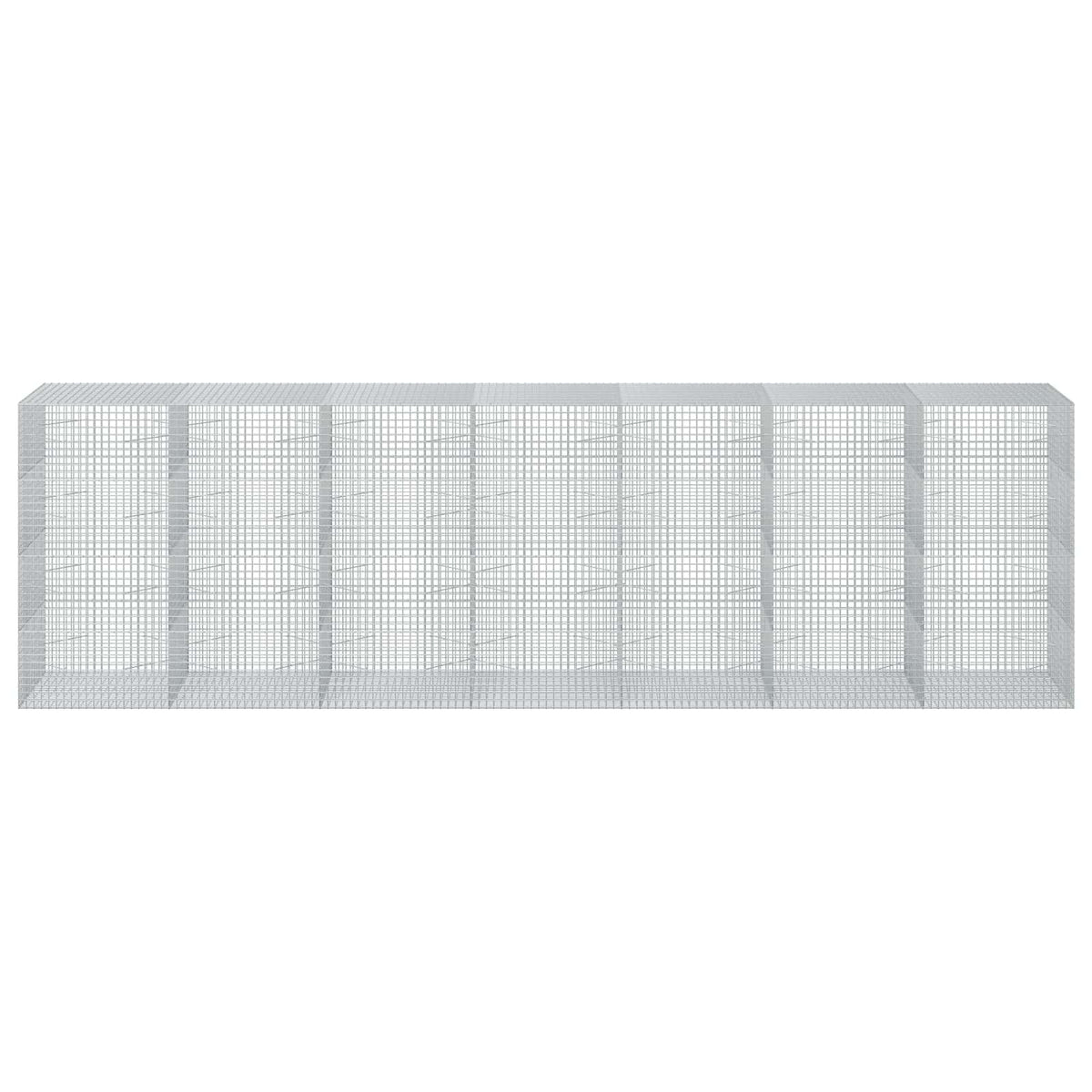 vidaXL Gabion with 5 mm Wire and 5x5 cm Mesh 700x100x200 cm 3