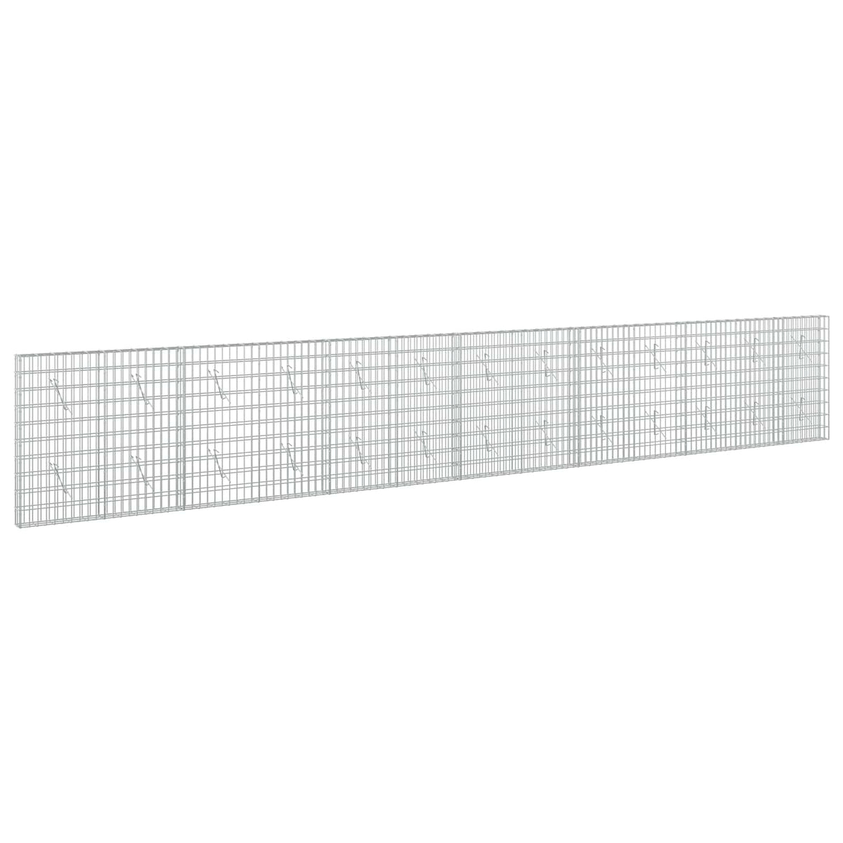 vidaXL Gabion with 5 mm Wire and 5x10 cm Mesh 650x10x100 cm 2