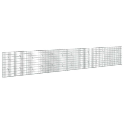 vidaXL Gabion with 5 mm Wire and 5x10 cm Mesh 650x10x100 cm 2
