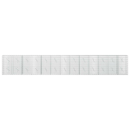 vidaXL Gabion with 5 mm Wire and 5x10 cm Mesh 650x10x100 cm 3