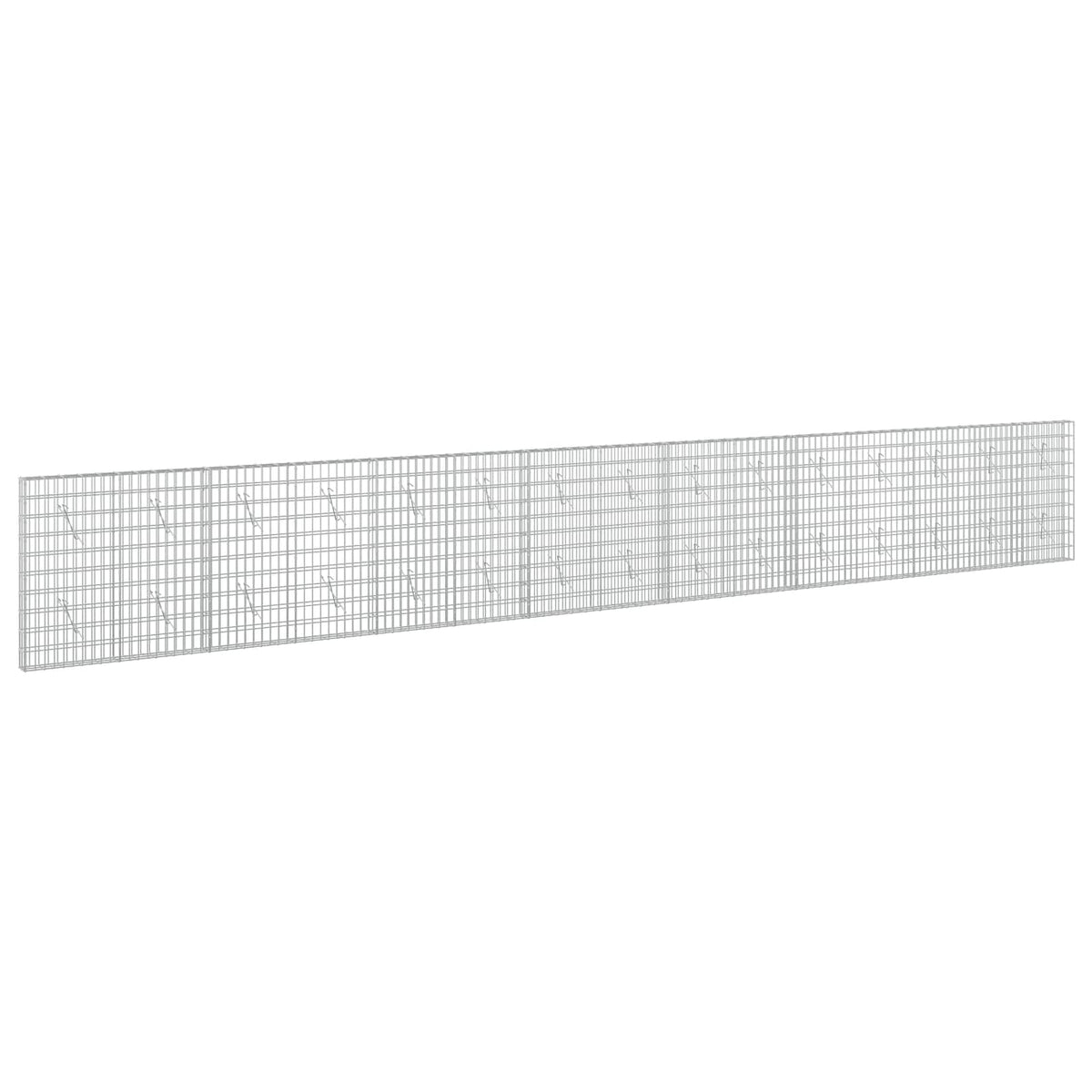 vidaXL Gabion with 5 mm Wire and 5x10 cm Mesh 750x10x100 cm 2