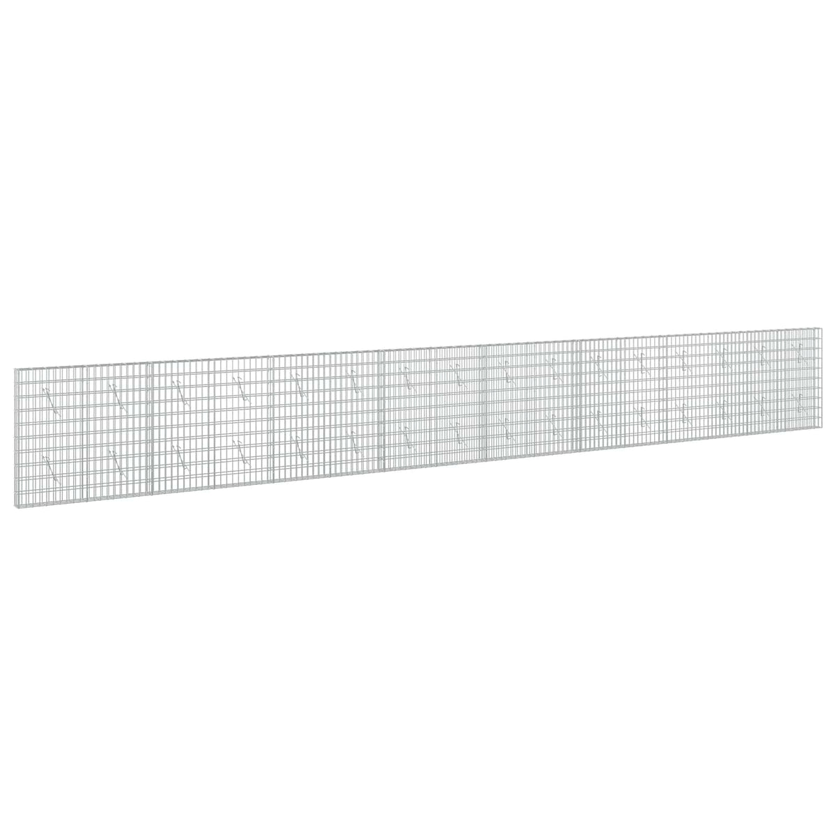 vidaXL Gabion with 5 mm Wire and 5x10 cm Mesh 800x10x100 cm 2