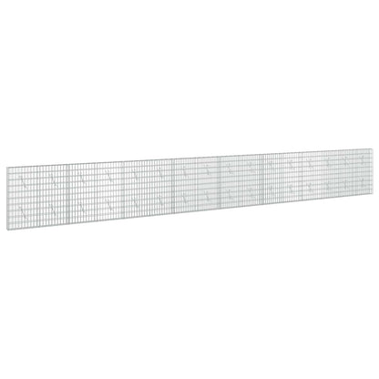 vidaXL Gabion with 5 mm Wire and 5x10 cm Mesh 800x10x100 cm 2
