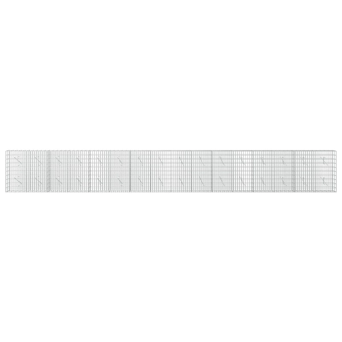 vidaXL Gabion with 5 mm Wire and 5x10 cm Mesh 800x10x100 cm 3