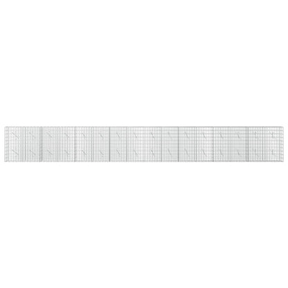 vidaXL Gabion with 5 mm Wire and 5x10 cm Mesh 800x10x100 cm 3