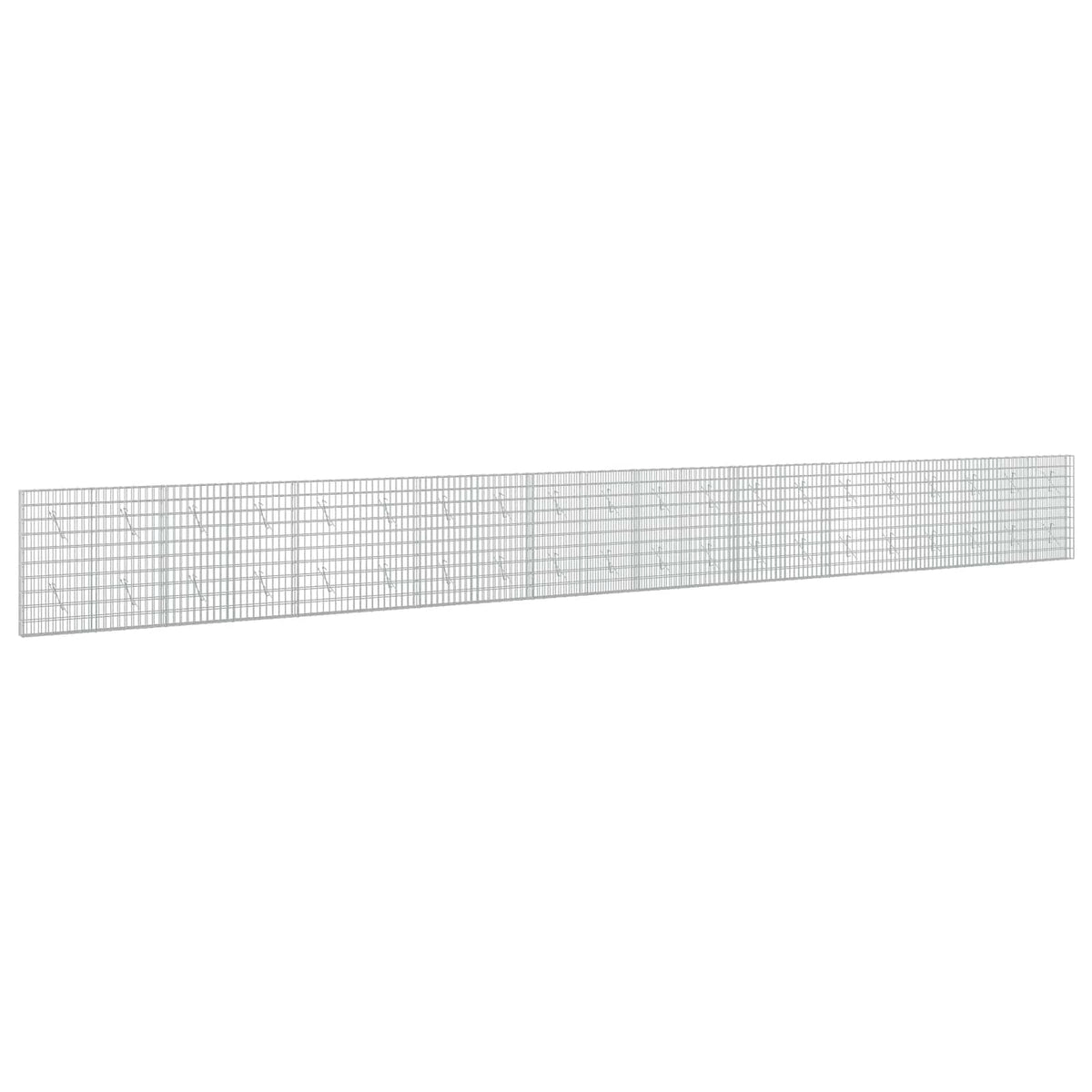 vidaXL Gabion with 5 mm Wire and 5x10 cm Mesh 1000x10x100 cm 2