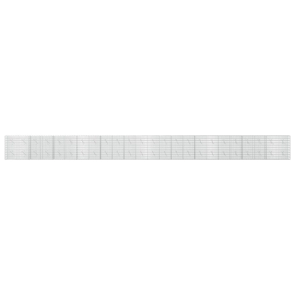 vidaXL Gabion with 5 mm Wire and 5x10 cm Mesh 1200x10x100 cm 3