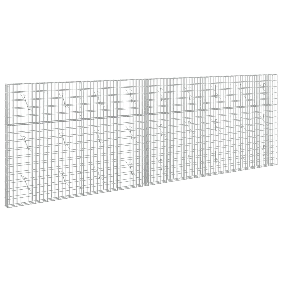 vidaXL Gabion with 5 mm Wire and 5x10 cm Mesh 450x10x150 cm 2