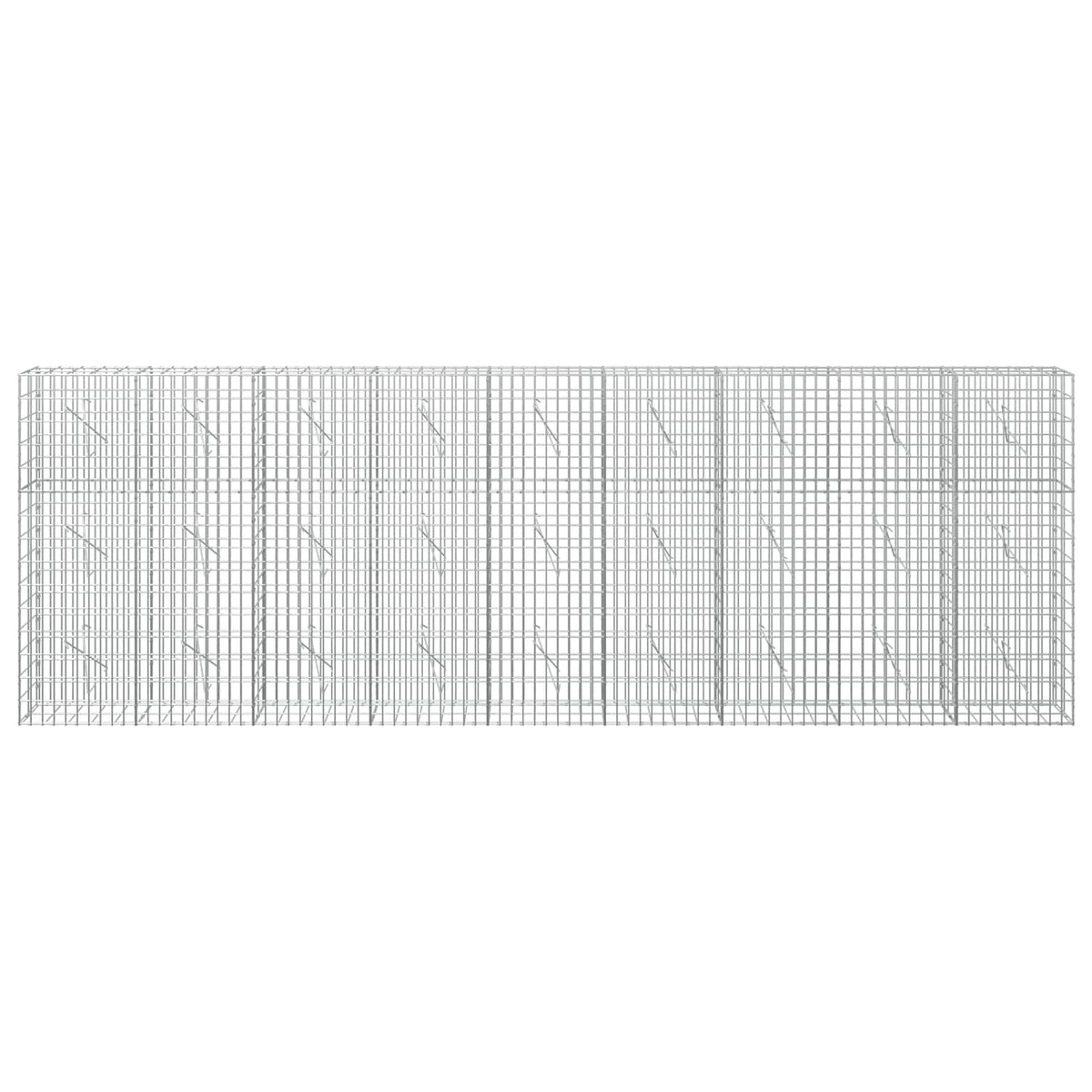 vidaXL Gabion with 5 mm Wire and 5x10 cm Mesh 450x10x150 cm 3