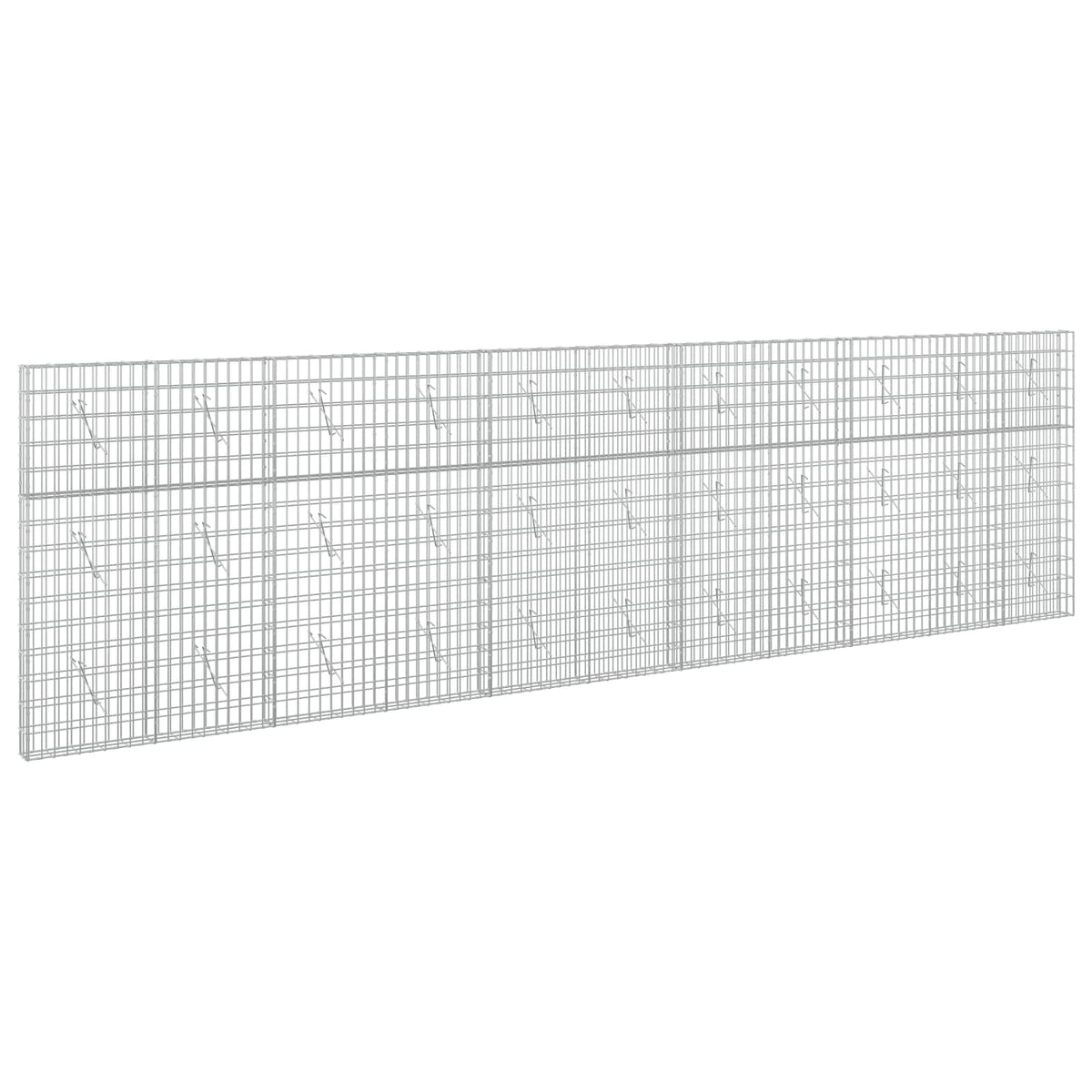 vidaXL Gabion with 5 mm Wire and 5x10 cm Mesh 550x10x150 cm 2
