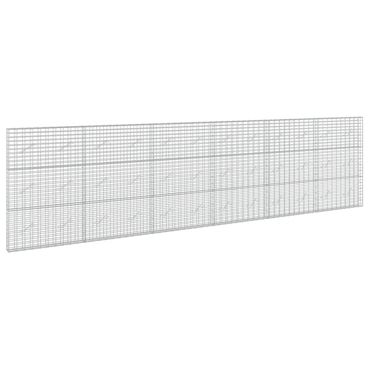 vidaXL Gabion with 5 mm Wire and 5x10 cm Mesh 600x10x150 cm 2