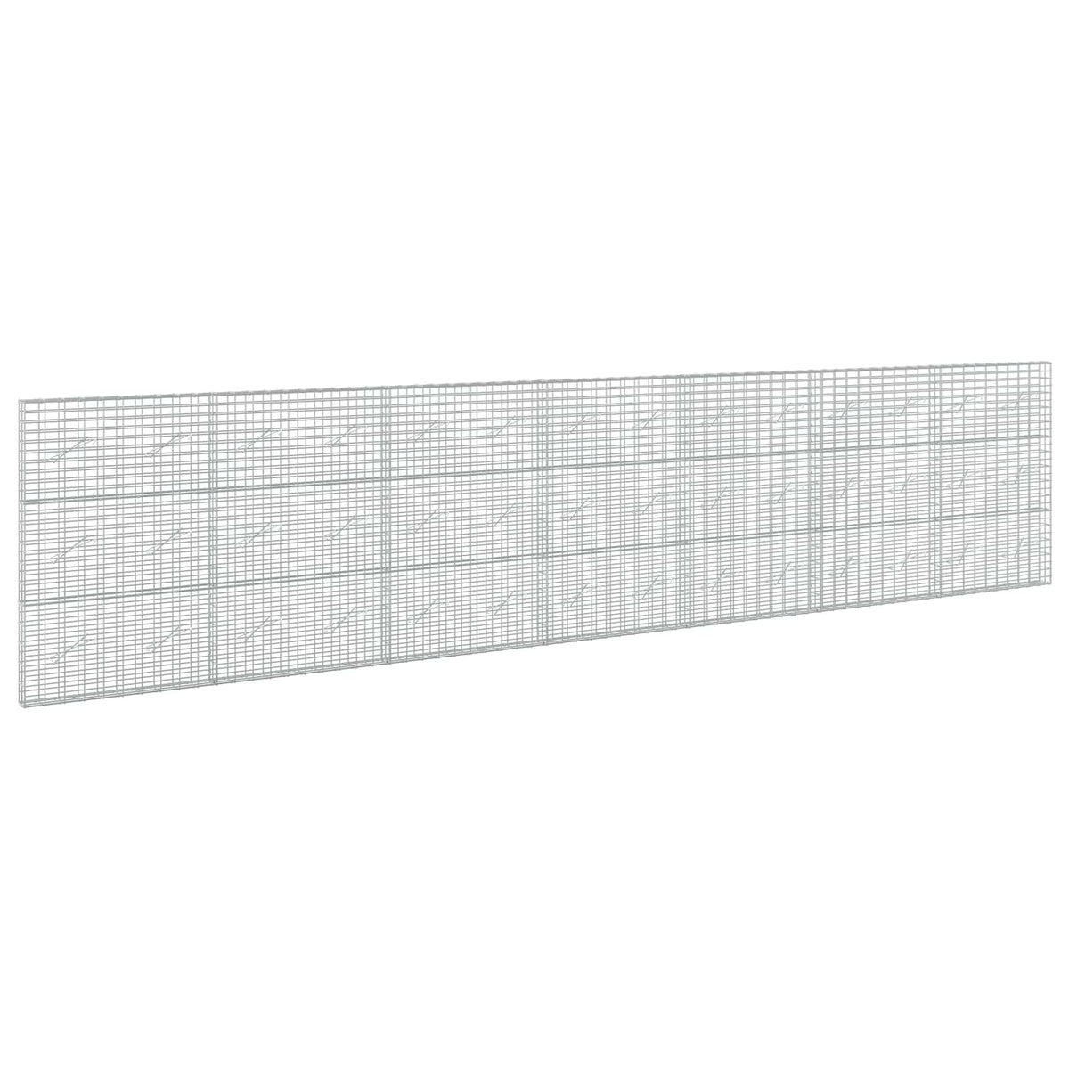 vidaXL Gabion with 5 mm Wire and 5x10 cm Mesh 700x10x150 cm 2