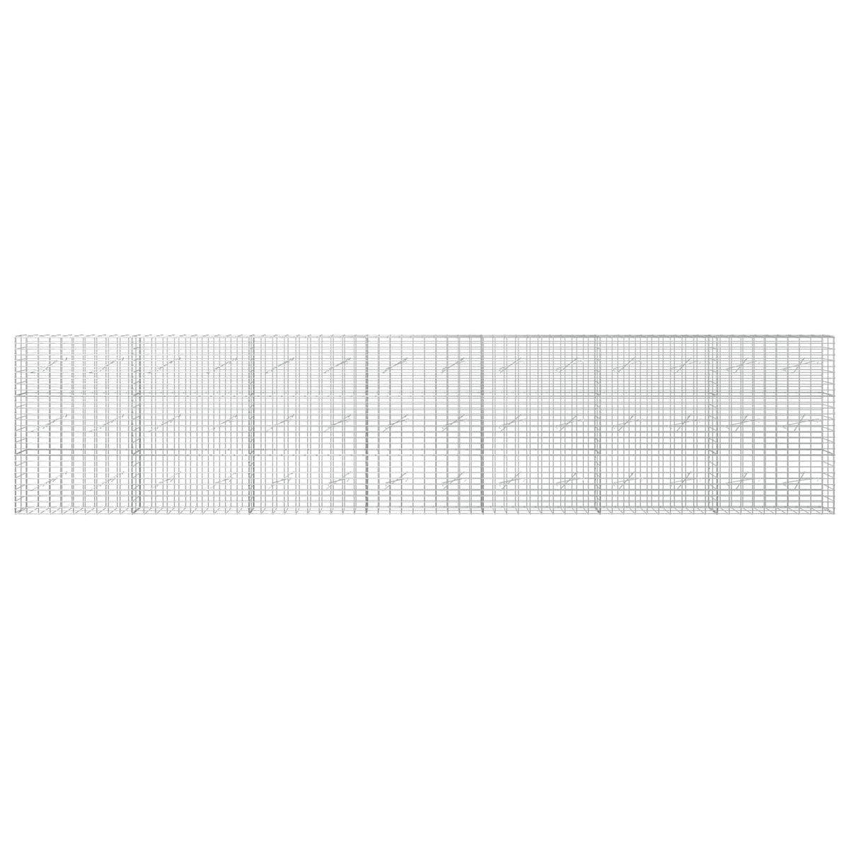 vidaXL Gabion with 5 mm Wire and 5x10 cm Mesh 700x10x150 cm 3