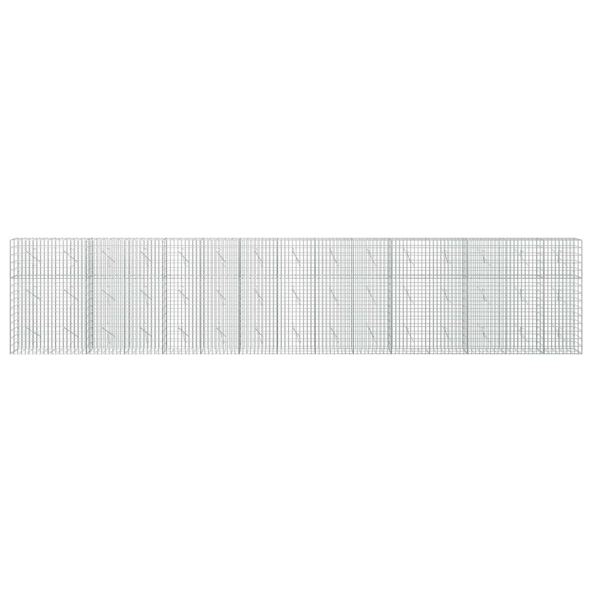 vidaXL Gabion with 5 mm Wire and 5x10 cm Mesh 750x10x150 cm 3