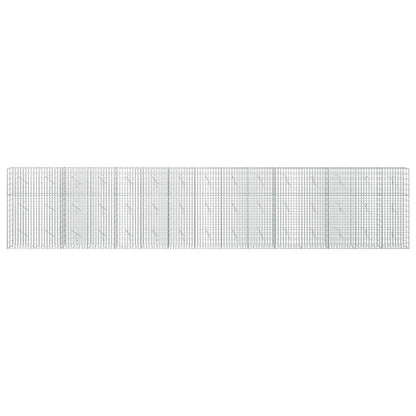 vidaXL Gabion with 5 mm Wire and 5x10 cm Mesh 750x10x150 cm 3