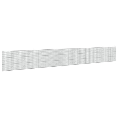 vidaXL Gabion with 5 mm Wire and 5x10 cm Mesh 1200x10x150 cm 2