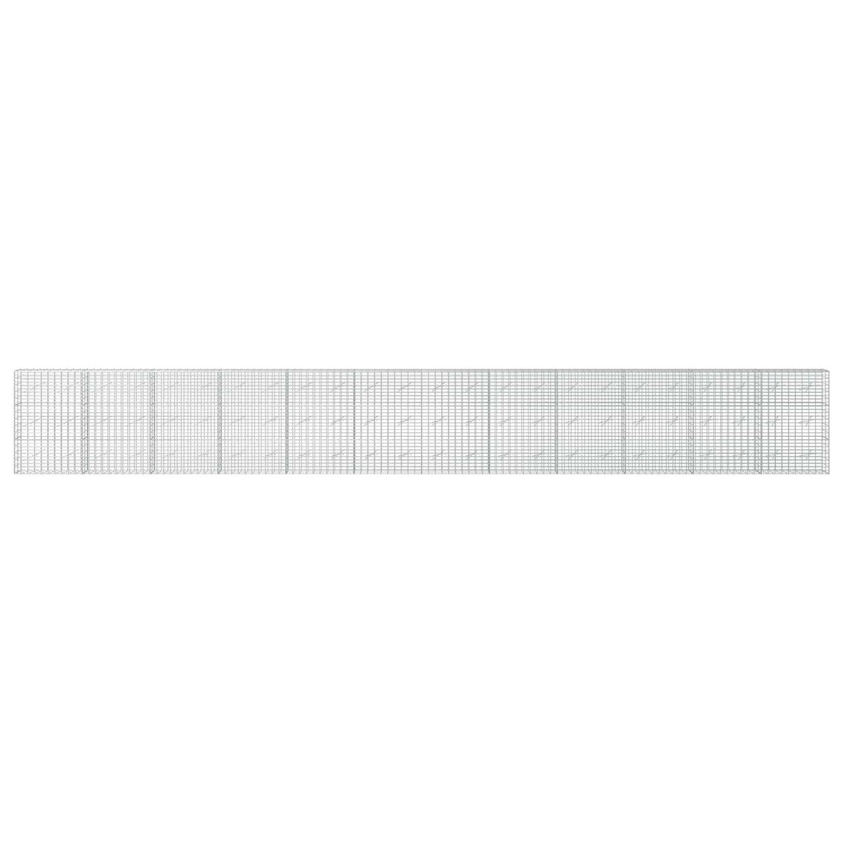 vidaXL Gabion with 5 mm Wire and 5x10 cm Mesh 1200x10x150 cm 3