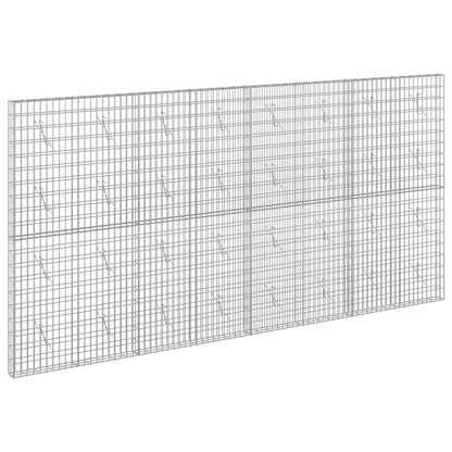 vidaXL Gabion with 5 mm Wire and 5x10 cm Mesh 400x10x200 cm 2