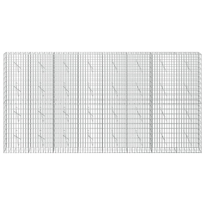 vidaXL Gabion with 5 mm Wire and 5x10 cm Mesh 400x10x200 cm 3