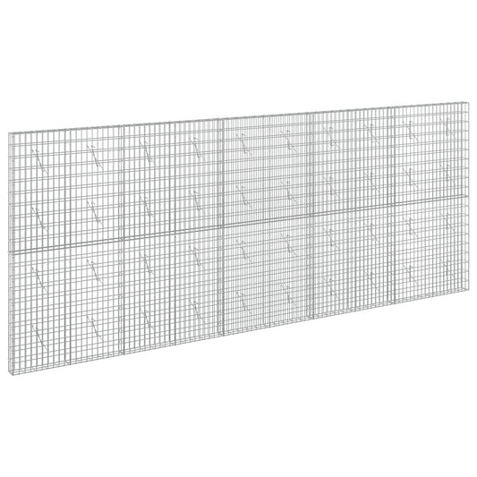 vidaXL Gabion with 5 mm Wire and 5x10 cm Mesh 500x10x200 cm 2