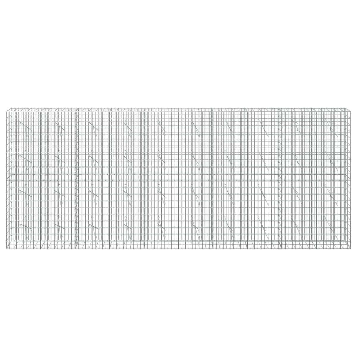 vidaXL Gabion with 5 mm Wire and 5x10 cm Mesh 500x10x200 cm 3