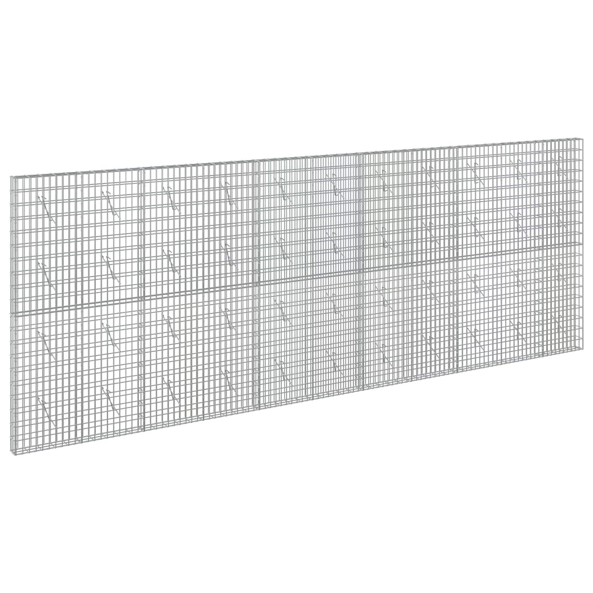 vidaXL Gabion with 5 mm Wire and 5x10 cm Mesh 550x10x200 cm 2
