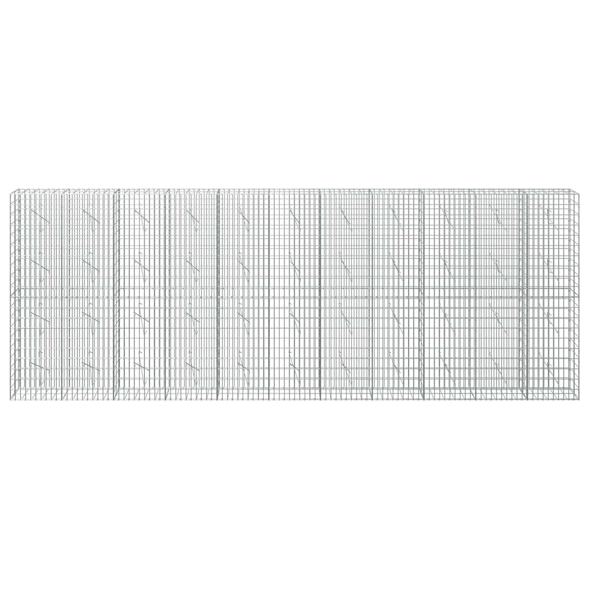 vidaXL Gabion with 5 mm Wire and 5x10 cm Mesh 550x10x200 cm 3