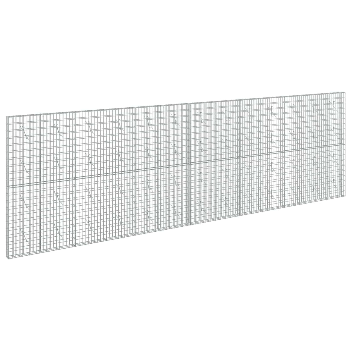 vidaXL Gabion with 5 mm Wire and 5x10 cm Mesh 650x10x200 cm 2