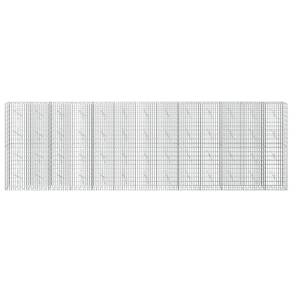 vidaXL Gabion with 5 mm Wire and 5x10 cm Mesh 650x10x200 cm 3