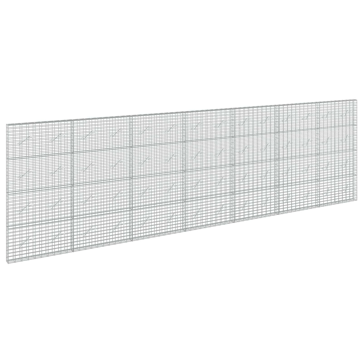 vidaXL Gabion with 5 mm Wire and 5x10 cm Mesh 700x10x200 cm 2