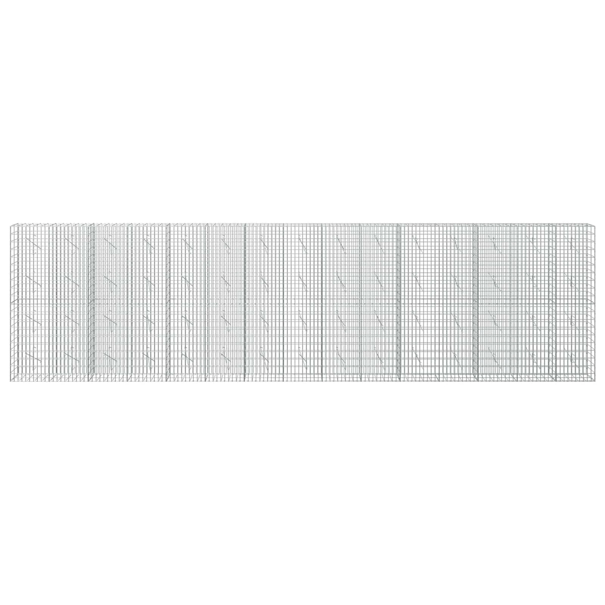 vidaXL Gabion with 5 mm Wire and 5x10 cm Mesh 750x10x200 cm 3