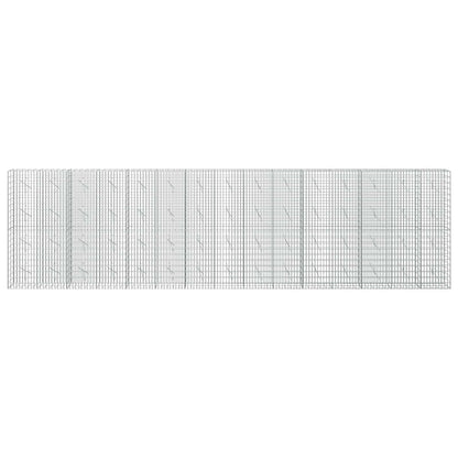 vidaXL Gabion with 5 mm Wire and 5x10 cm Mesh 750x10x200 cm 3